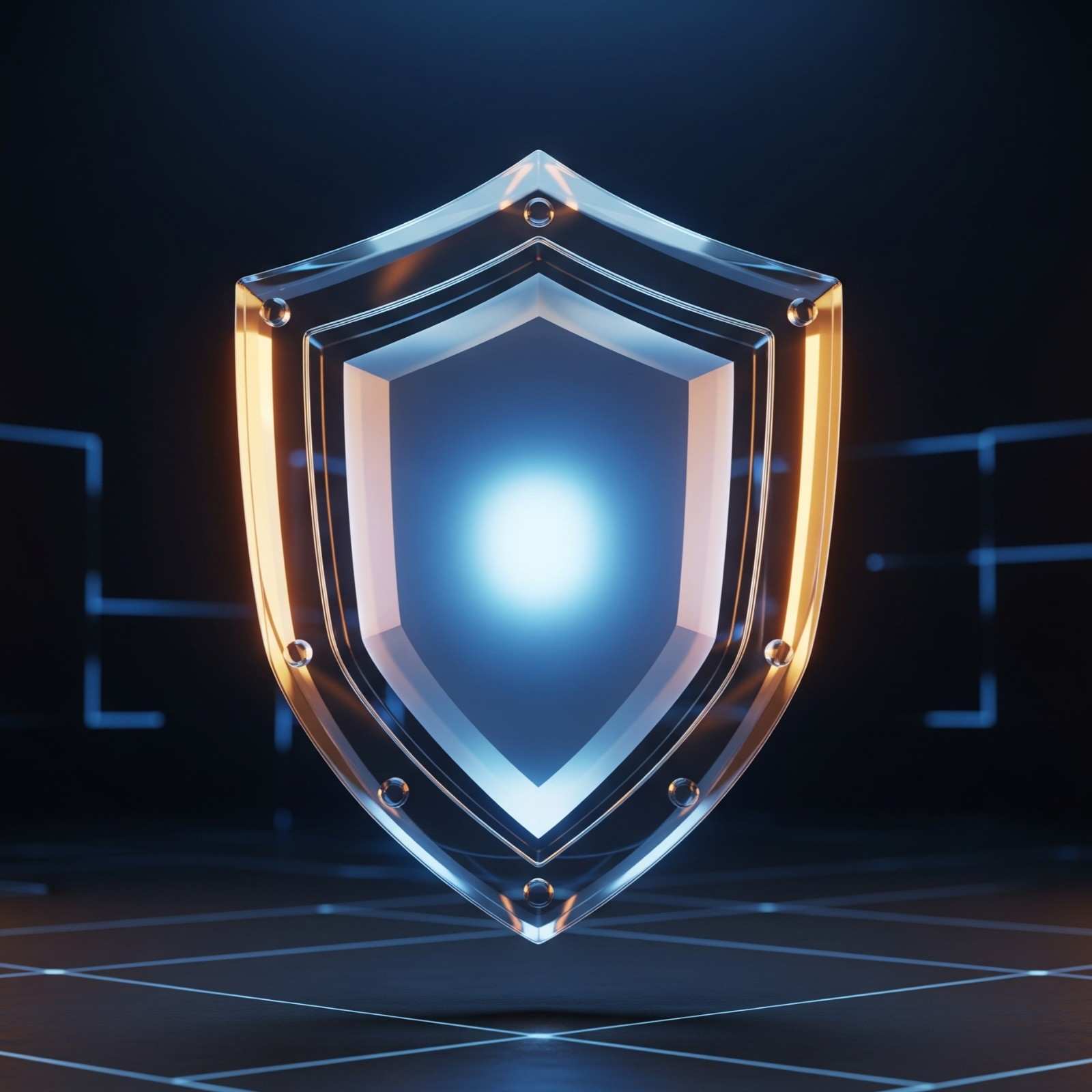 A shield icon representing security and trust